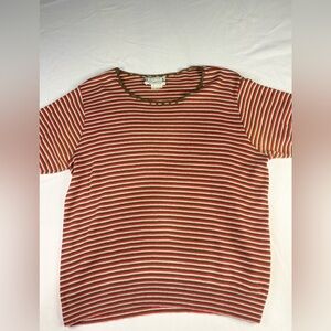 Vintage 2000s Striped Knit Tee | $20